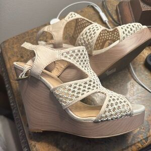 Lucky Brand Weave Wedge Sandals